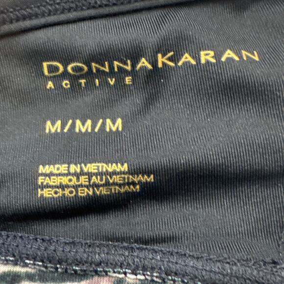 Donna Karan Active Women's Strappy Sports Bra Meatallic Camo Light Support SZ M - Picture 7 of 7